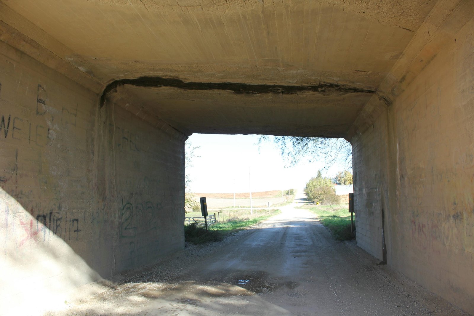 Under bridge